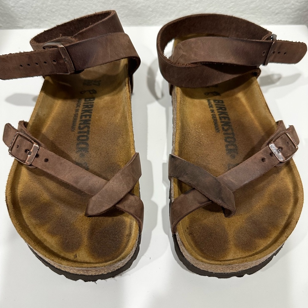 Birkenstock Yara Footbed Sandal Brown Size 37